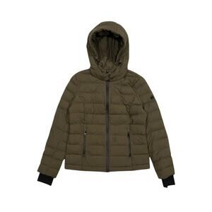★ Michael Kors Olive Green Quilted Hooded Puffer Jacket ★